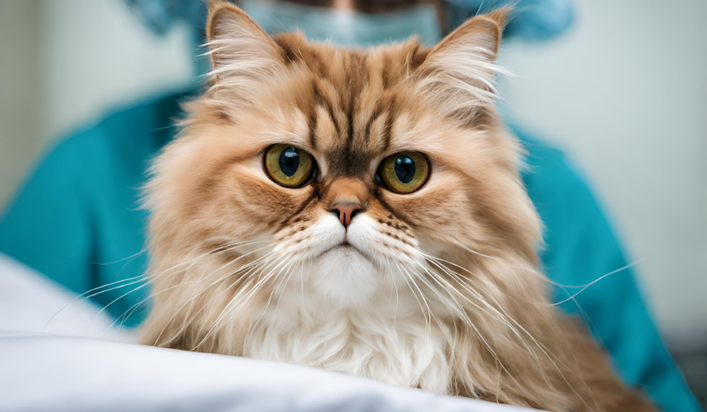 A Persian Cat in the Hospital